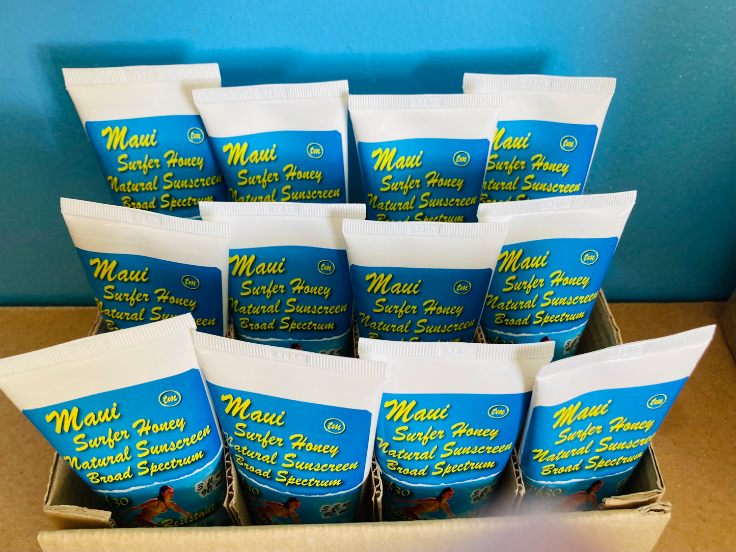 Our wholesale minimum: 12 Tubes of Maui Surfer Honey SPF 30