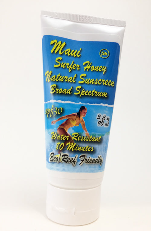 Maui Surfer Honey Sunscreen SPF 30 (3 Ounce)