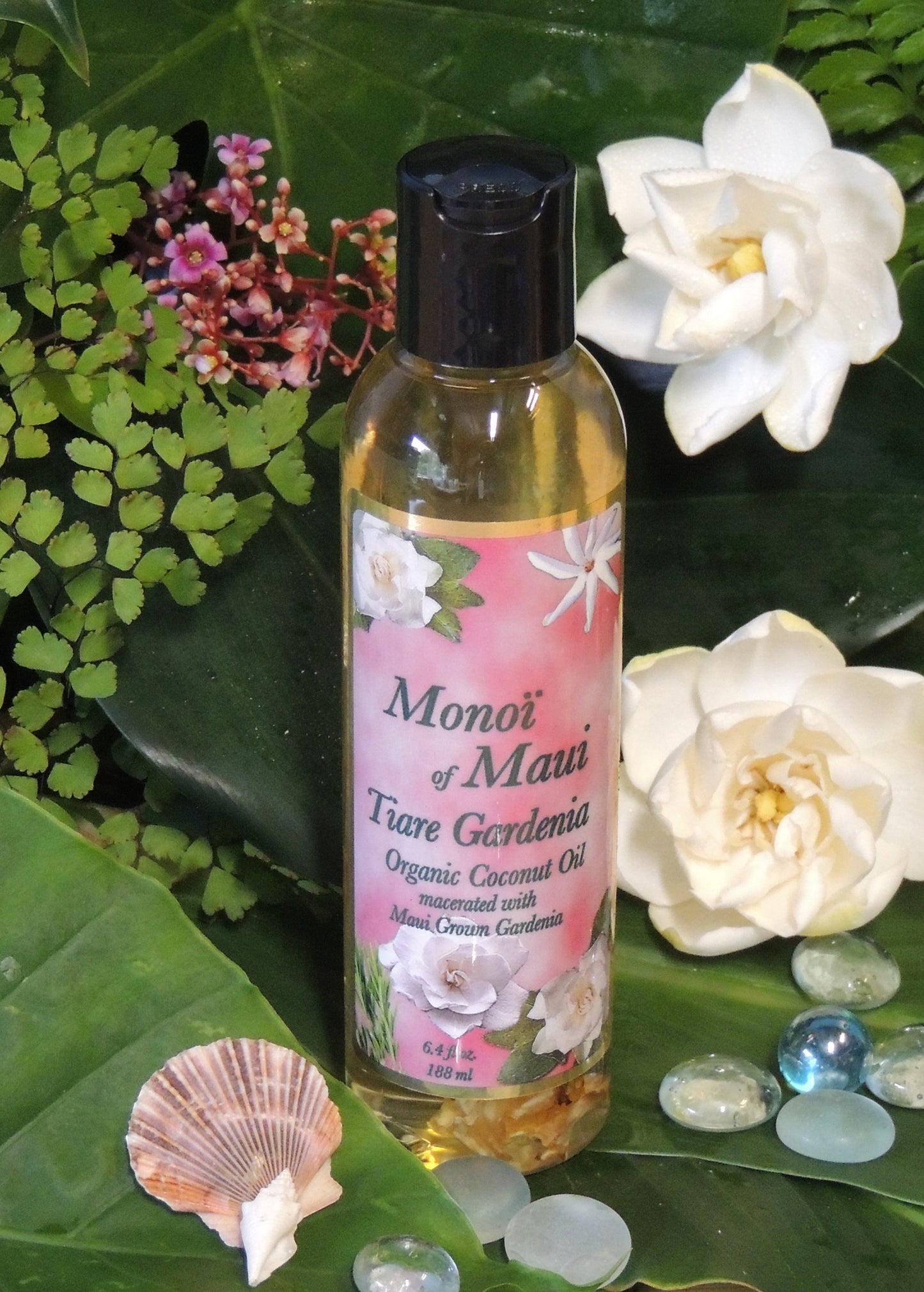 Organic Monoi Oil 6.4 Oz    (Four Types are Available!)